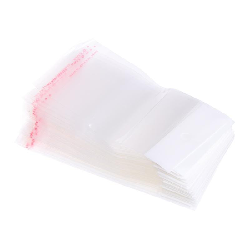 100Pieces Self Sealing Cellophane Bags Adhesive Seal Plastic Resealable Bags