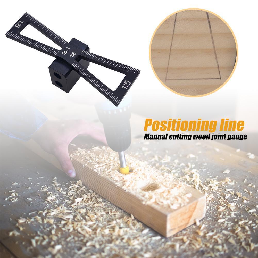 Aluminum Wood Joints Gauge Woodworking Dovetail Marking Gauge Template Tool