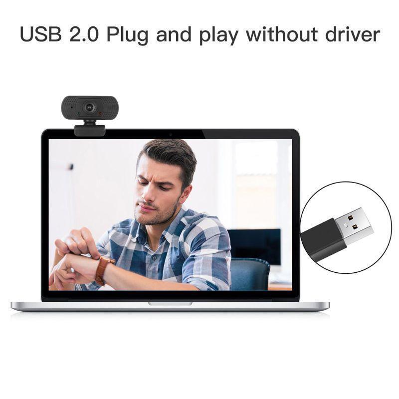 1080p Rotatable Cameras Video Recording Web Camera with Microphone PC Computer
