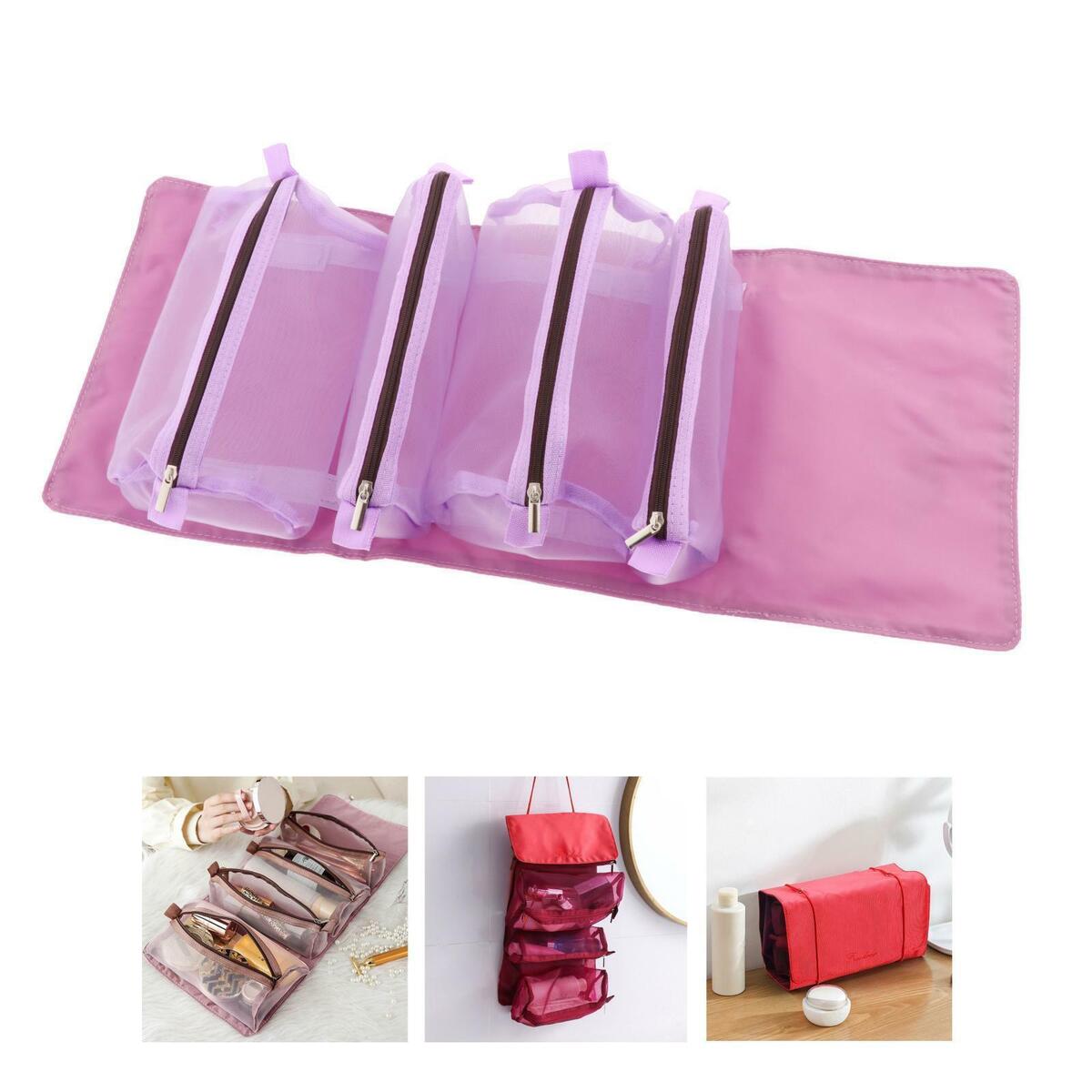 Travel Toiletry Bag with Hanging Hook,  Organizer Makeup Cosmetic