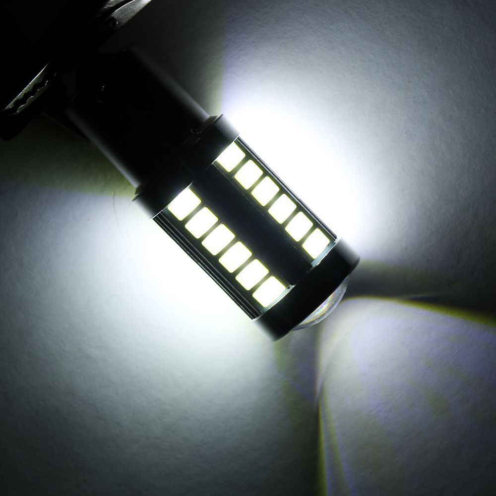 Parts 33SMD 150° White Turn Signal Bulbs Tail Lights 1156 BAU15S PY21W LED