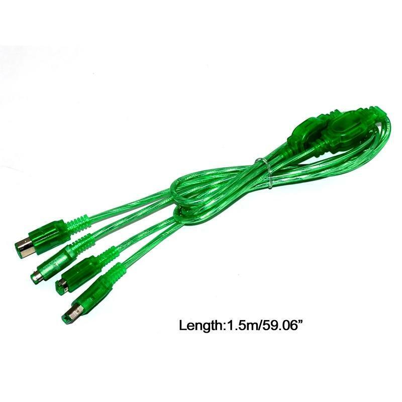 1.5m 2 Player Game Link Cable Connection Cord Connect Wire Line for GB GBC GBP