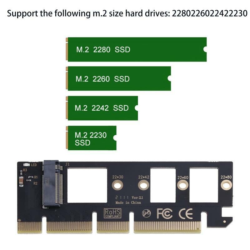 M.2 NVME to PCIE 3.0 Adapter Card for PCI-E X4 X8 X16 Full Speed to NVMe M2 SSD