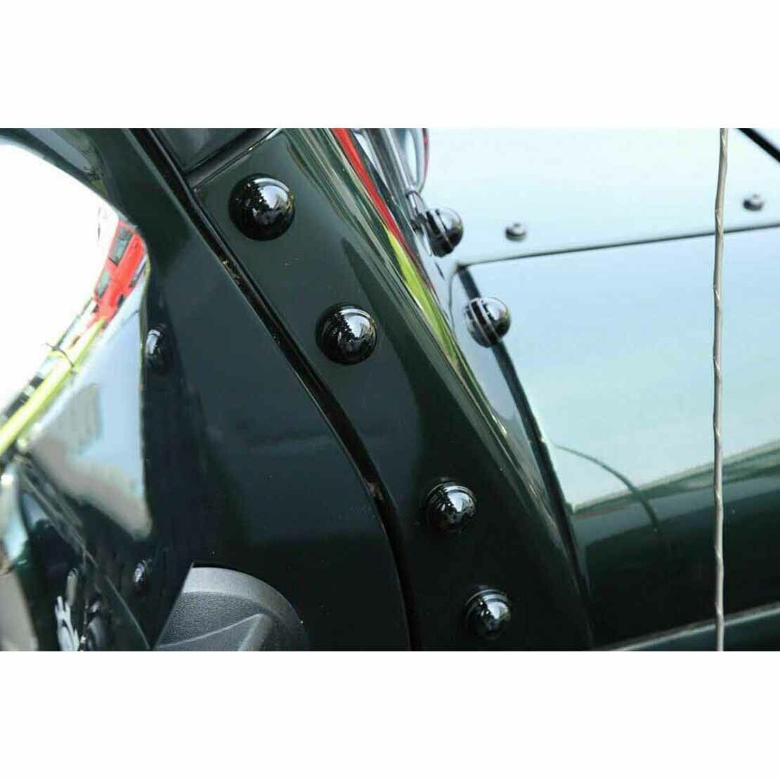 Car A-Pillar Screw Protection Cover Trim Decor Fit For Jeep Wrangler JK 07-2017