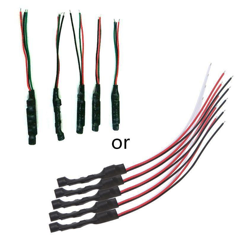 5Pcs/Set Sensitive Microphone Security Audio DC Power Cable For CCTV DVR Camera