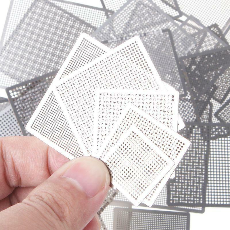 36Pcs/set BGA Reballing Stencils Universal Steel Stencil for SMT SMD Motherboard