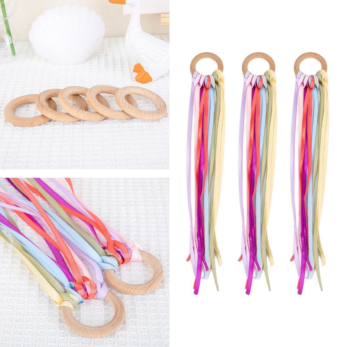 3x Rainbow Ribbon Sensory  Party Favors  Ribbon Kite for Children