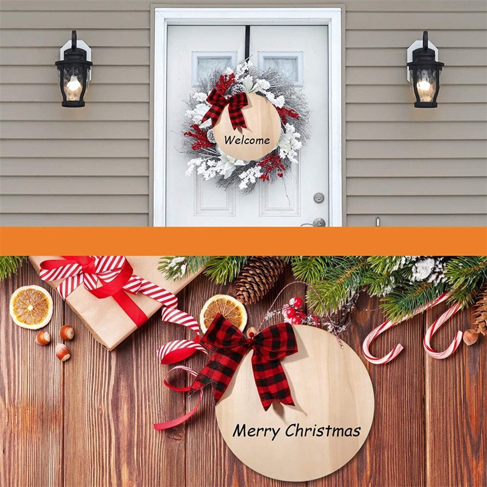 Scrapbooking Wedding Decor Wood Circles Ornament Round Wood Pieces Blank Plaque