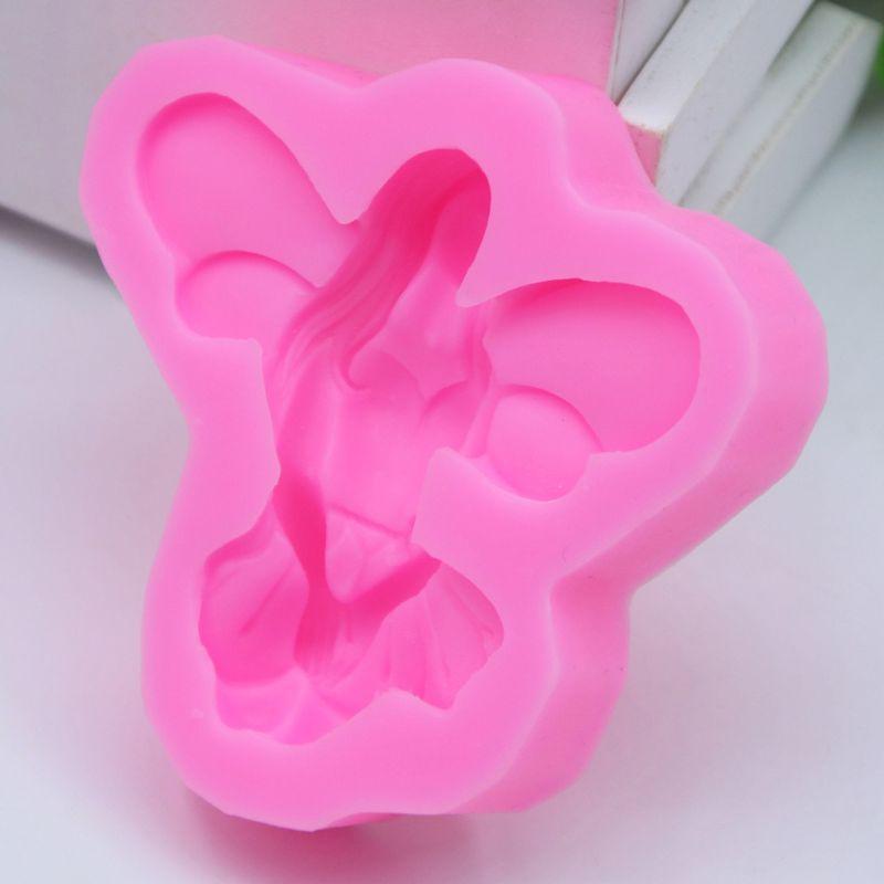 Fairy Angel Cake Silicone Mold Chocolate Fondant Cupcake Mould Craft Baking Tool
