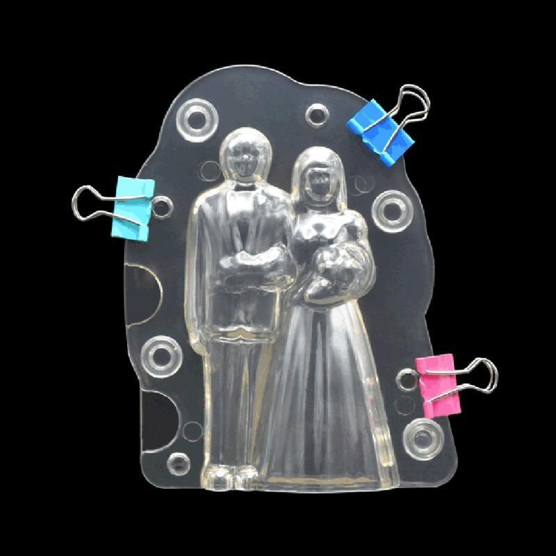 Bride & Groom Chocolate Mold Baking Tool for DIY Cake Pudding Chocolate Jelly