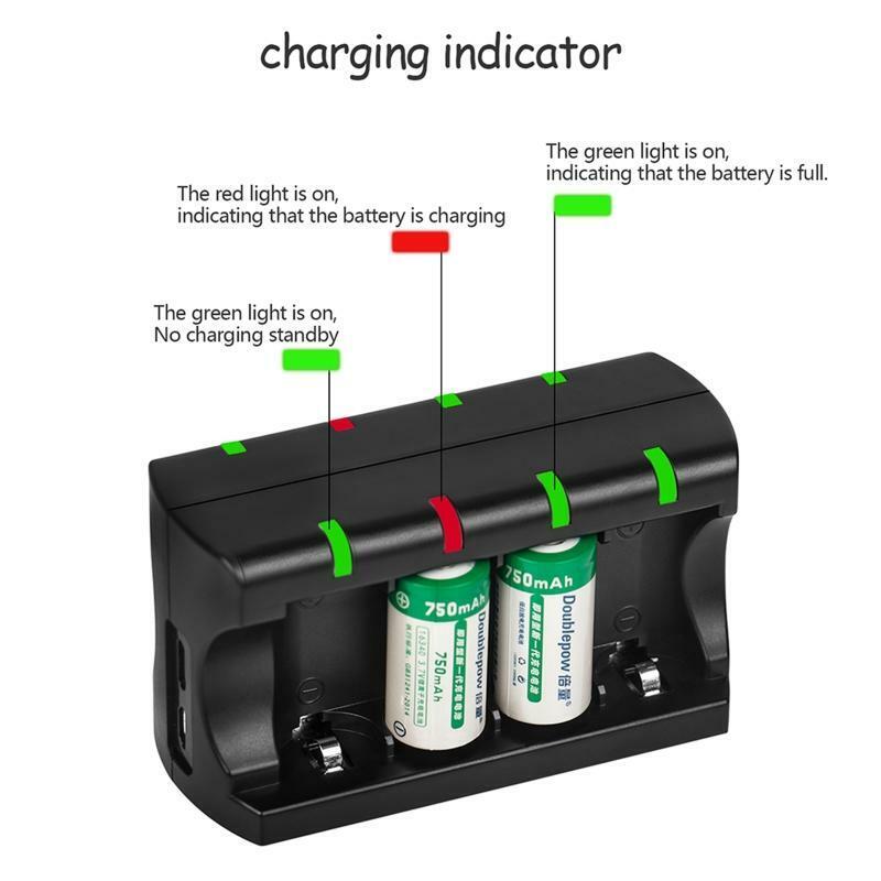 8-slot Charger for CR123A 16340 16350 Batteries Universal Smart Intelligent