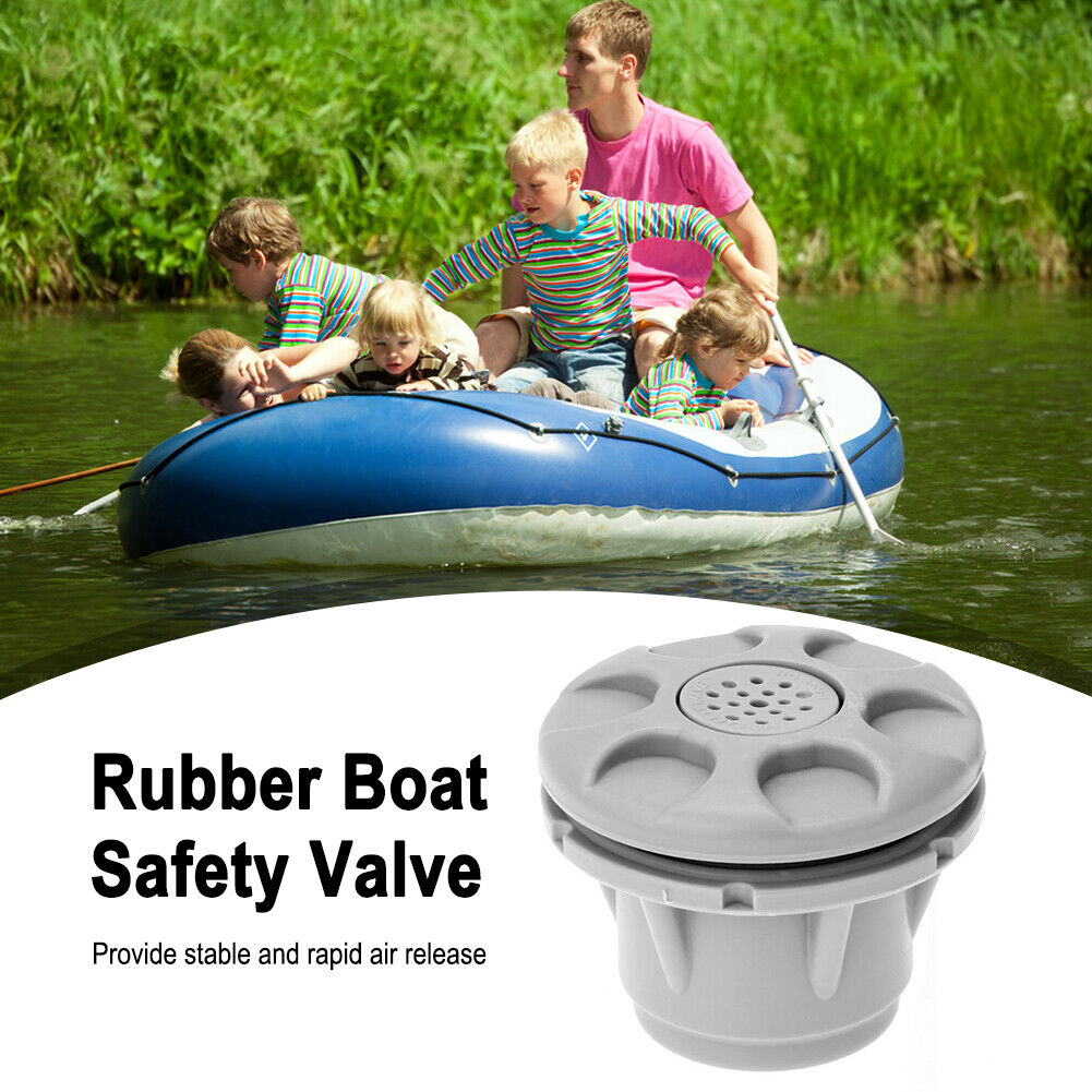 PVC Release Deflate Air Valve for Inflatable Boat Raft Dinghy Kayak (Grey)