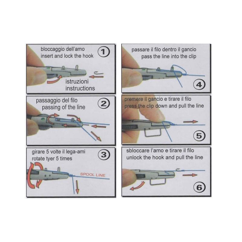 Fast Tying Tool Knots Tie Device Manual Fishing Line Hook Tier Easy to Grasp