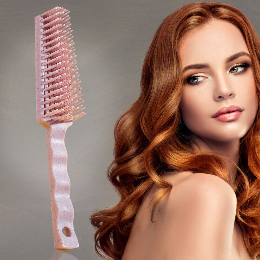 Women Hair Brush Scalp Massage Designed Anti-static Eight Claw Comb (Pink)