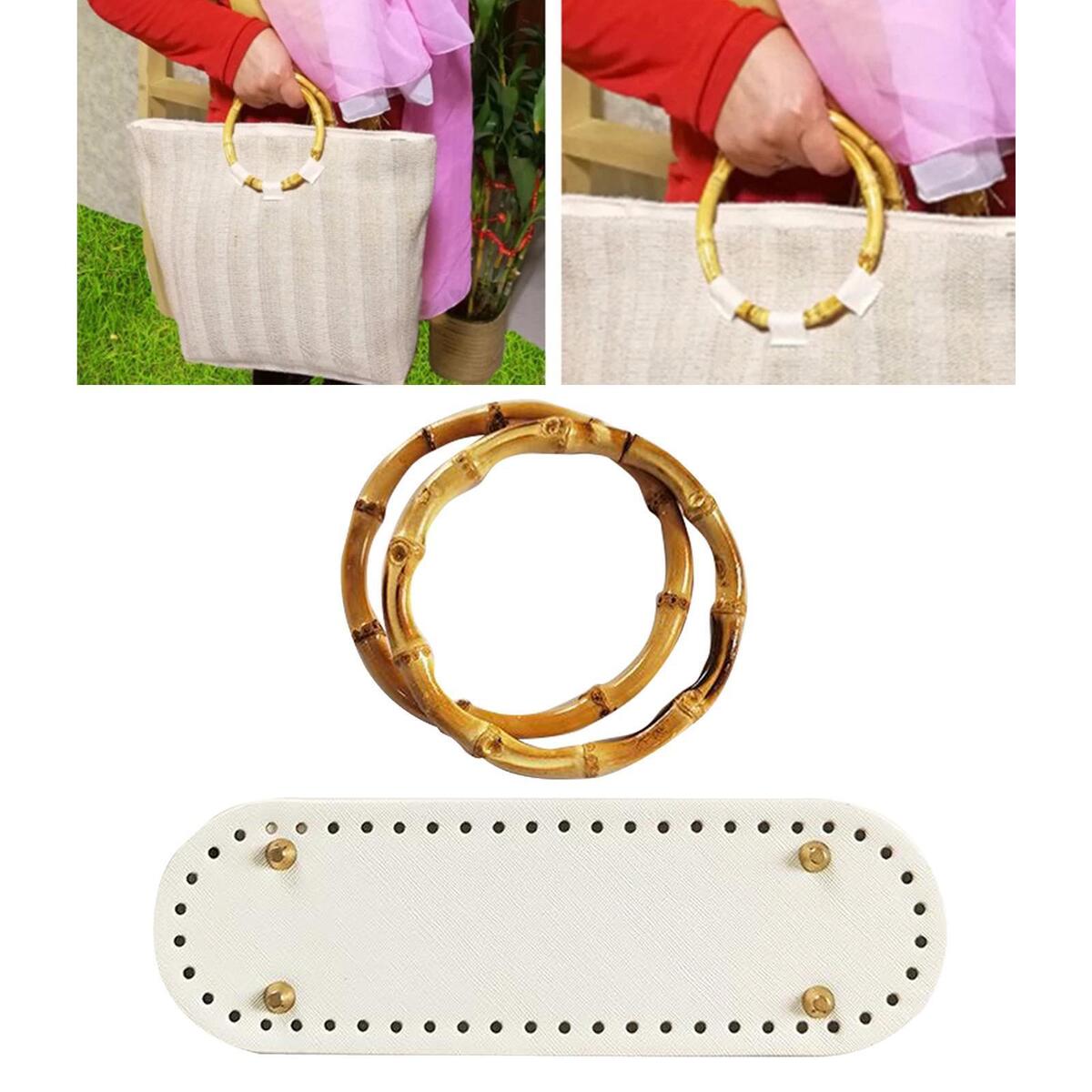 4Pcs DIY Crochet Bag Bottom Mat Pad Pet Bags Insert Tote Bag Making Supplies