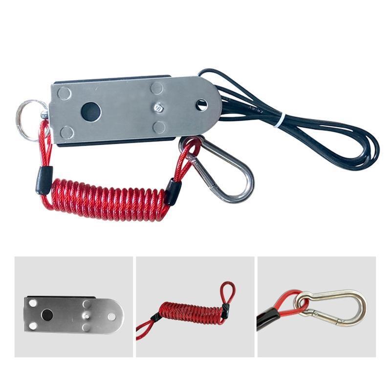 Electromagnetic Switch 4ft Breakaway Coiled Cable with Brake Switch for Trailer