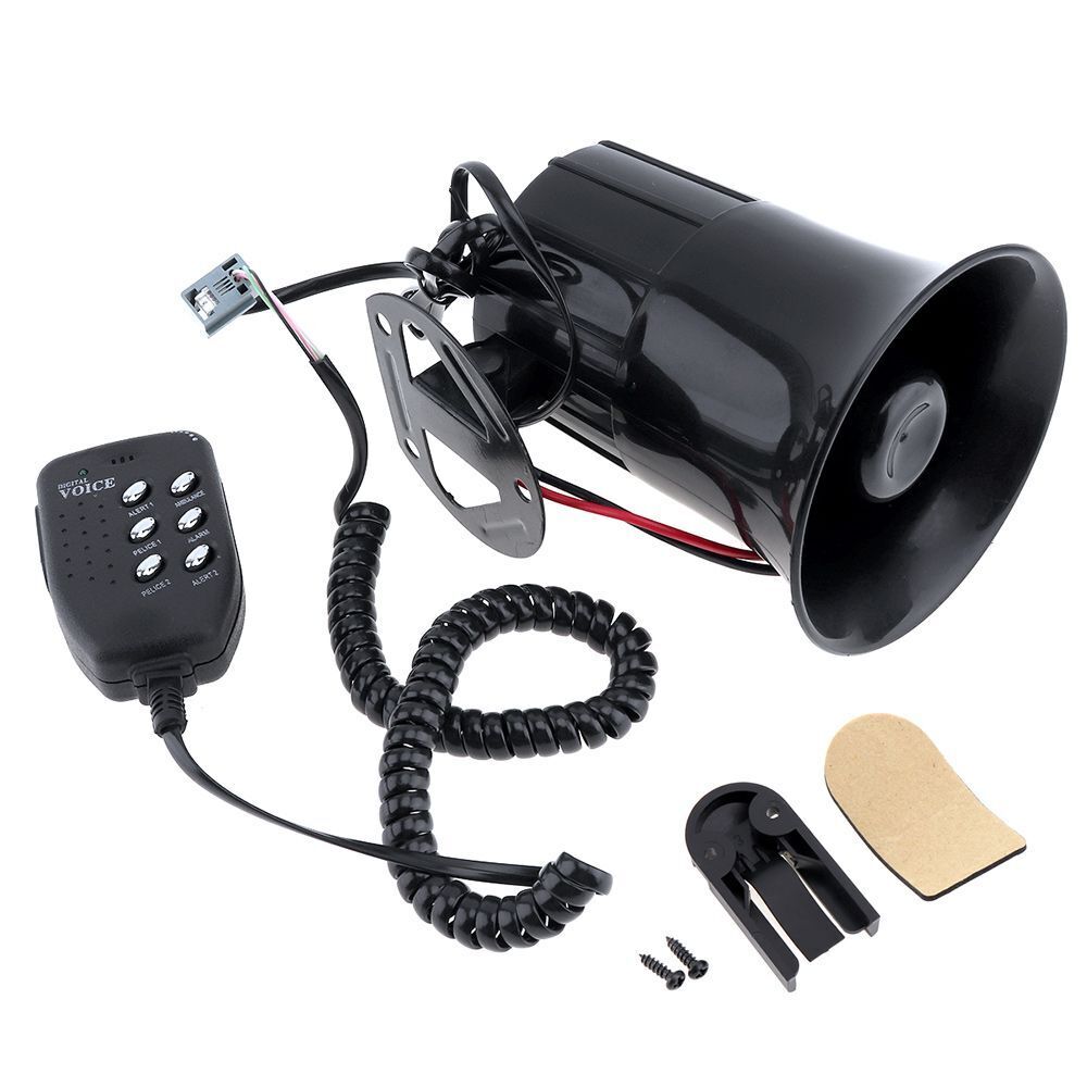 12V 100W 6 Sounds Speaker Emergency Sound Amplifier for Car Boat Van Truck