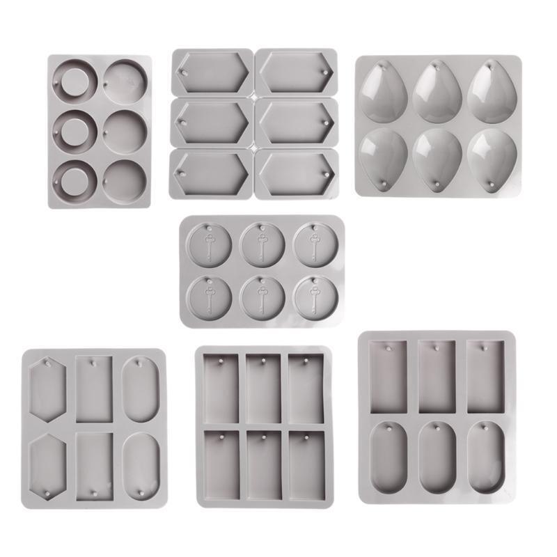 6-Cavity Waterdrops Soap Aromatherapy Wax Candle Plaster Epoxy Making Silicone