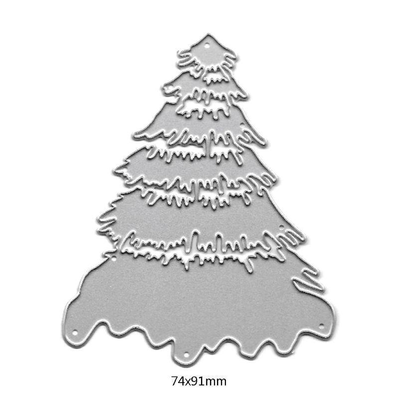 Xmas Tree Metal Cutting Dies Stencil DIY Scrapbooking Album Stamp Paper Card