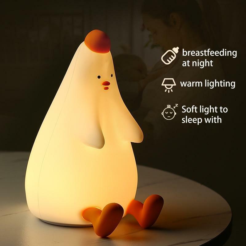 Cute Chicken Night Light for Baby Boys Girls Birthday Gifts Nightlight Kids Teen