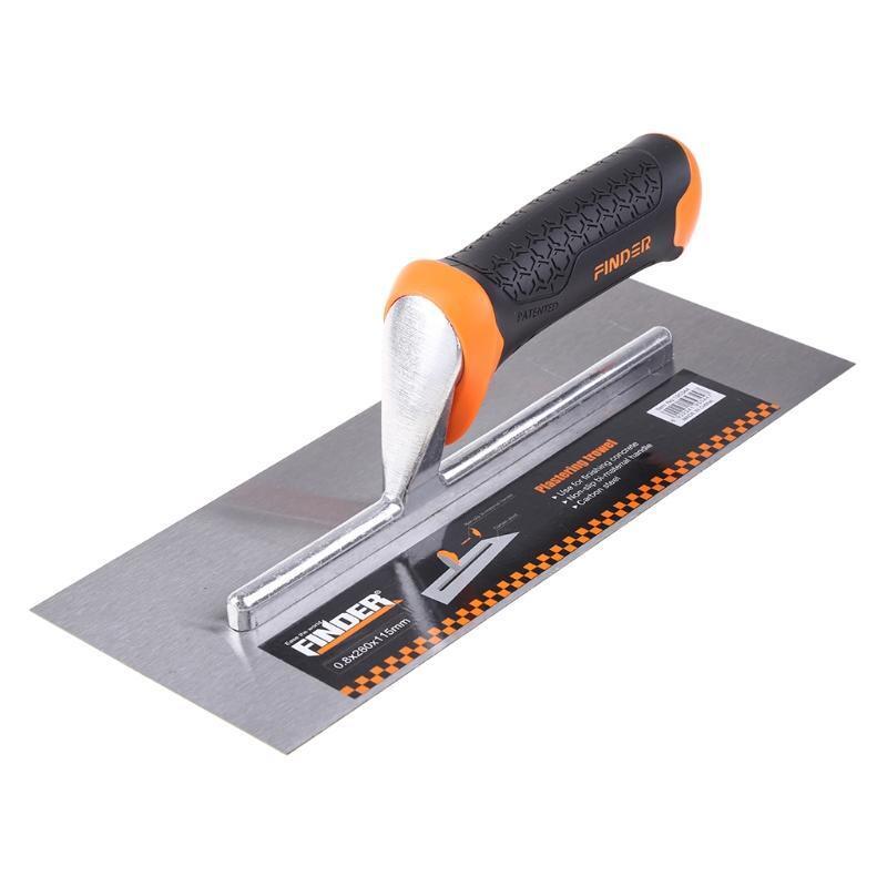 Finishing Trowel Set with Rubber Handle Carbon Steel Finishing Trowel for Home