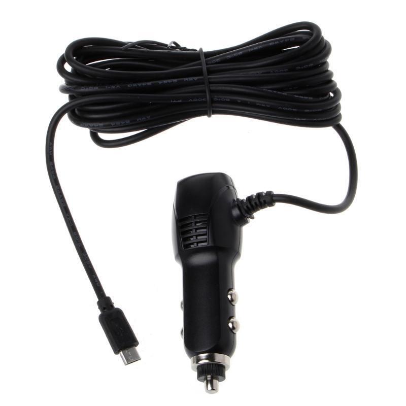 Micro USB Port 5V 2A Car Charger Adapter For Car DVR Vehicle Charging w/3.5m