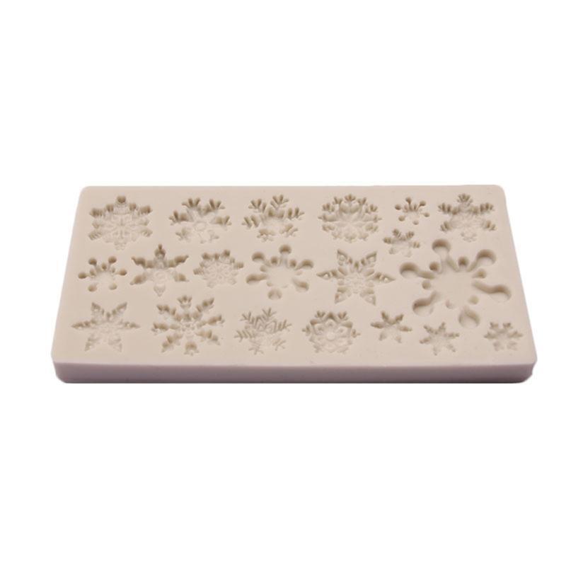 Different Snowflake Shaped Silicone Molds Set for Making Large Soap Bath