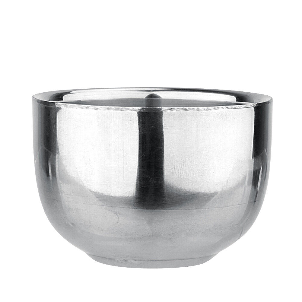 Double Layer Soap Cup Heat Insulation Smooth Shaving Mug Bowl (200ML)