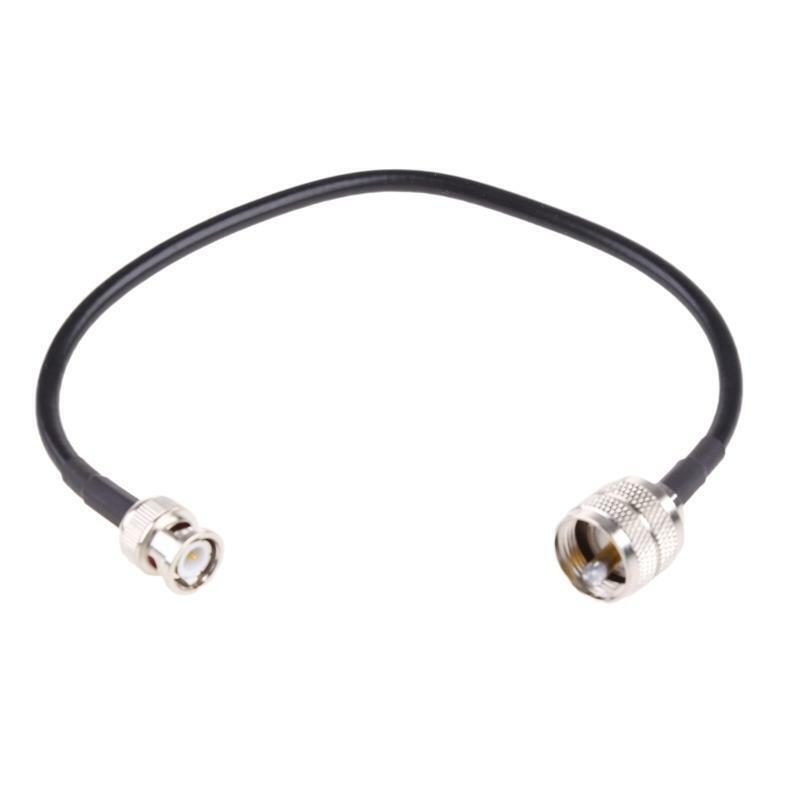 BNC Male to PL259 Male Coax Connector RF Jumper Pigtails Wire Terminal Straight