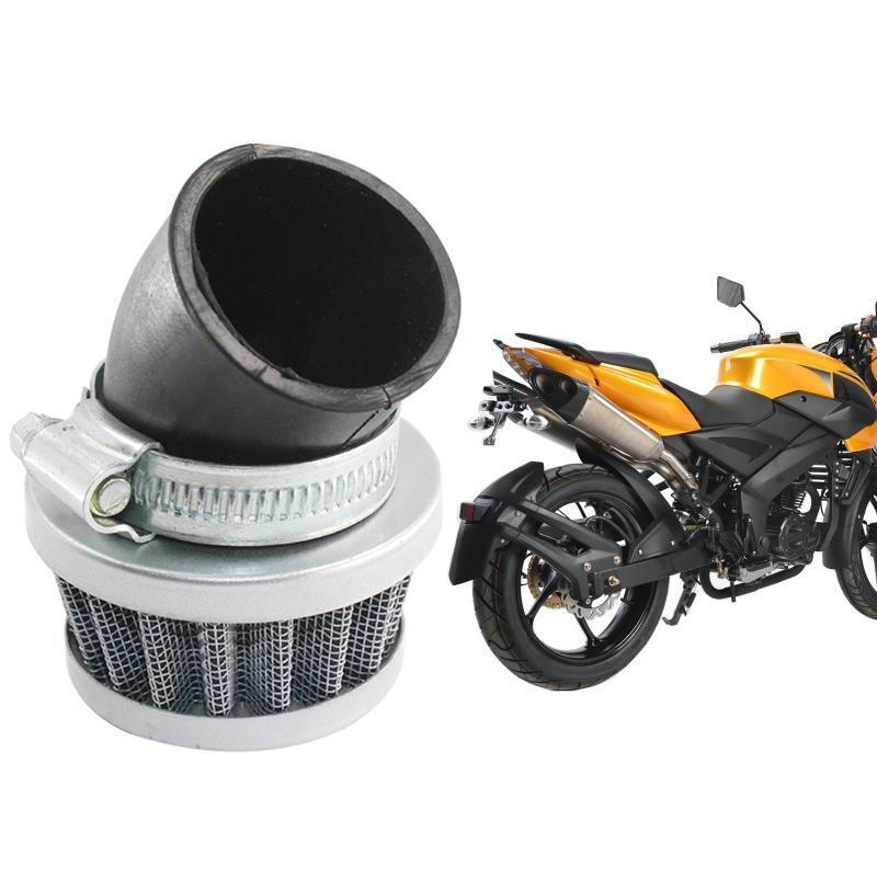 Motorcycle Go Karts ATVs 35mm Cleaner Clamp-on 45 Degree Bend Air Intake Filters