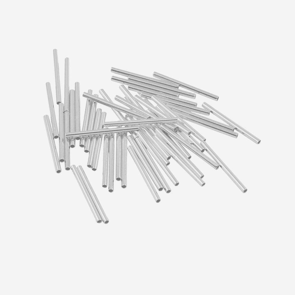 200pcs 2   Bugle Tube  Long Spacer  Beading Supplies