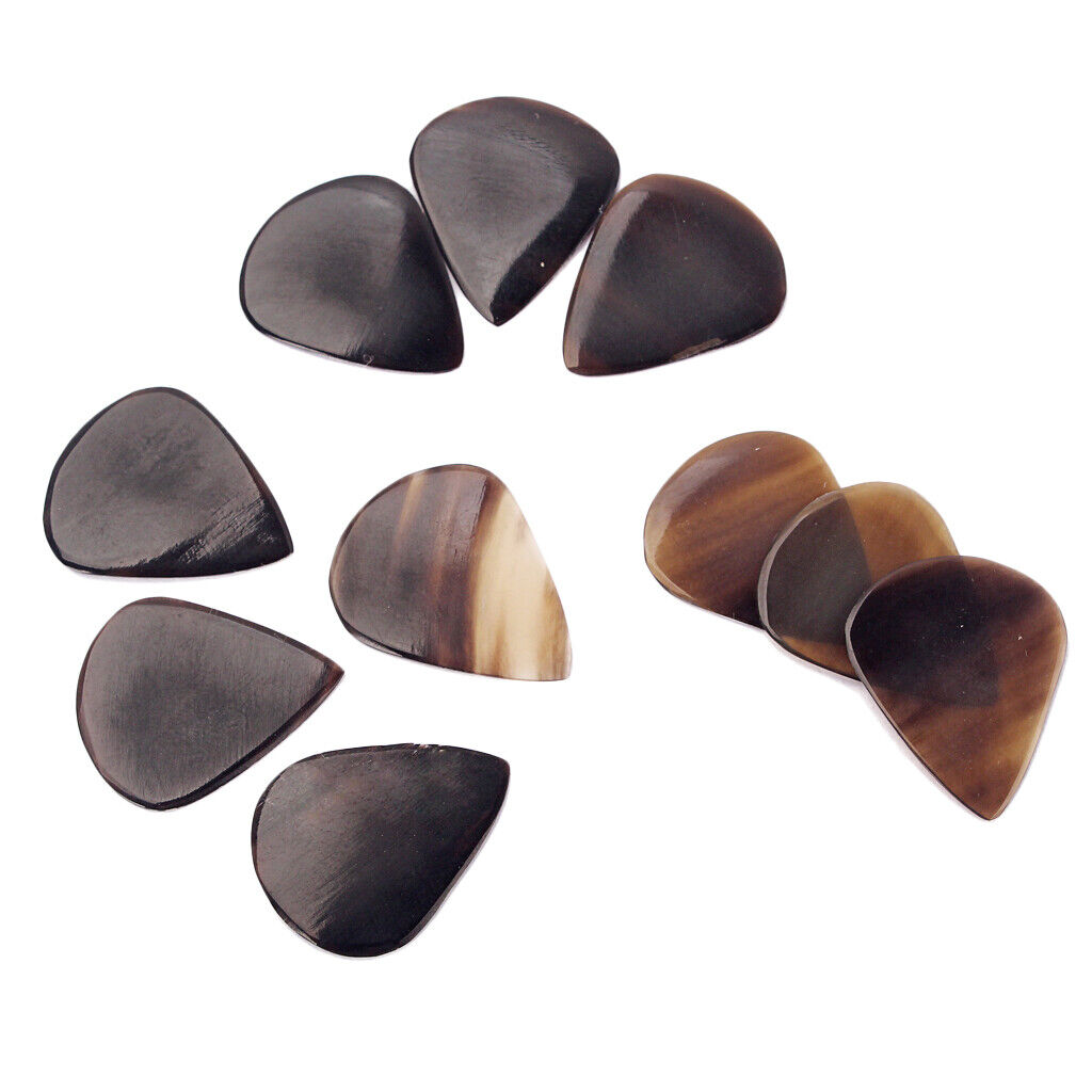 10PCS Guitar  Clear Buffalo Horn for Guitar Bass Banjo Practice Supply