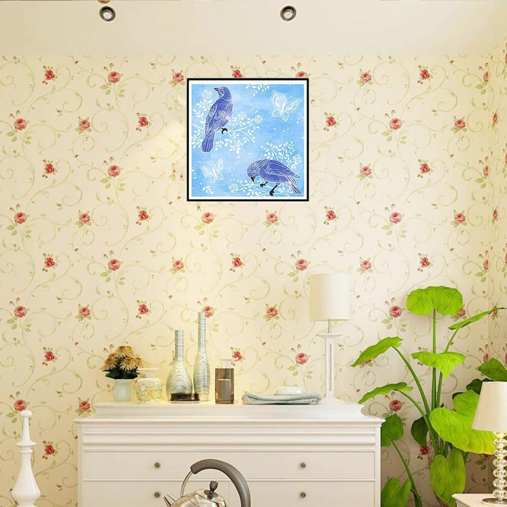 2 Birds 5D DIY Diamond Painting Embroidery Craft Cross Stitch Home Decor