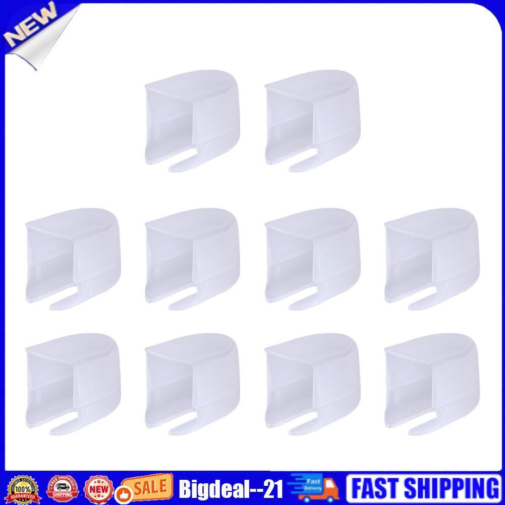 10pcs Plastic Ink Blending Brush Cap Painting Flat Brushes Head Cover Caps