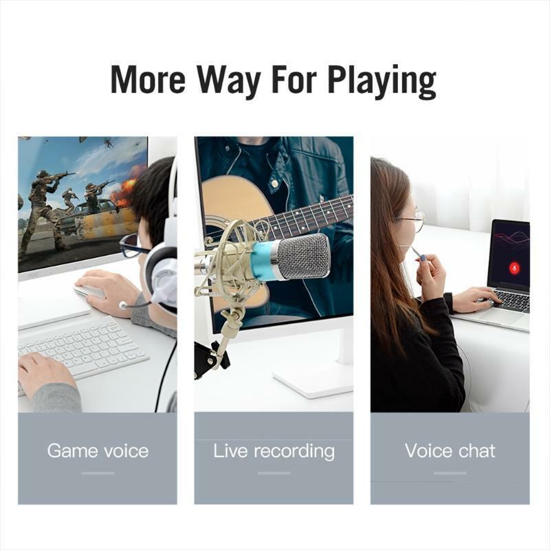 USB Sound Card Adapter External Audio Adapter Sound Card Converter 3.5mm AUX Mic