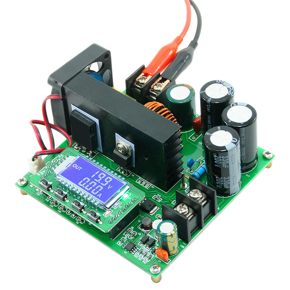 900W 15A DC-DC Boost Power Converter 8-60V to 10-120V CC CV Step Up Module