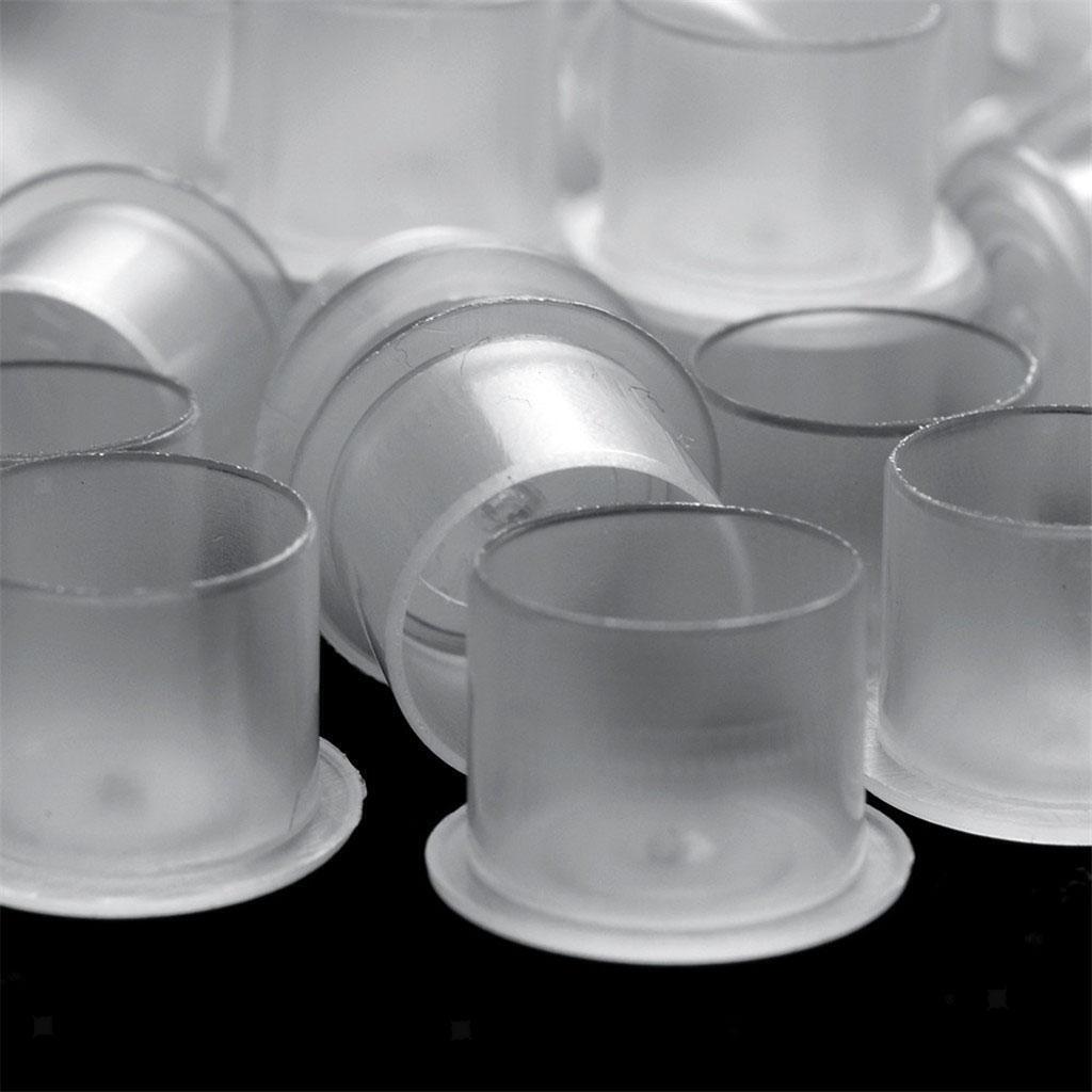 100 Disposable Plastic  Cup Pot Pigment Ink Holder Medium Size