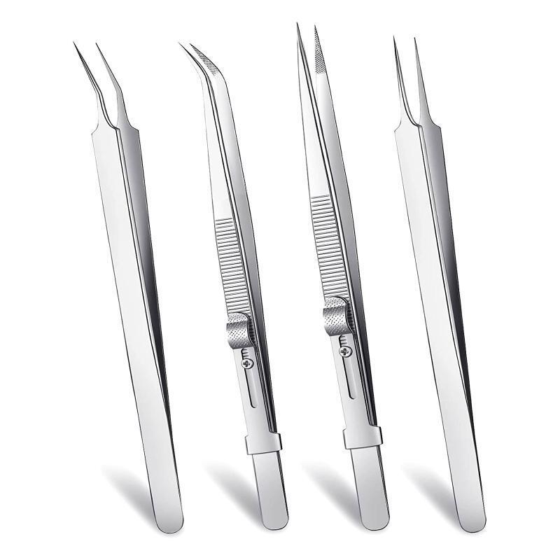 College Crafting Tweezers Curved Tweezers Pointy Tweezers Locking Angled Tweezer