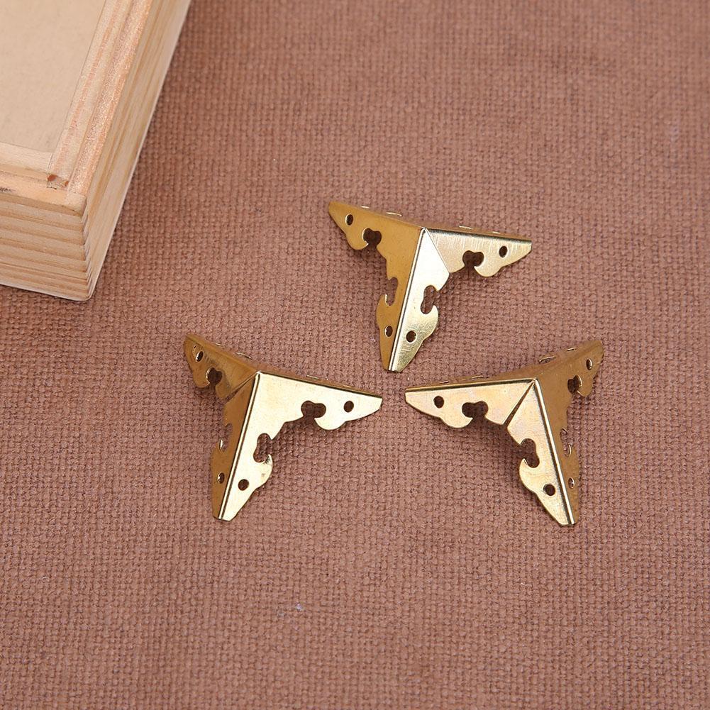 12pcs Metal Carve Jewelry Box Corner Protector Furniture Decorative Bracket