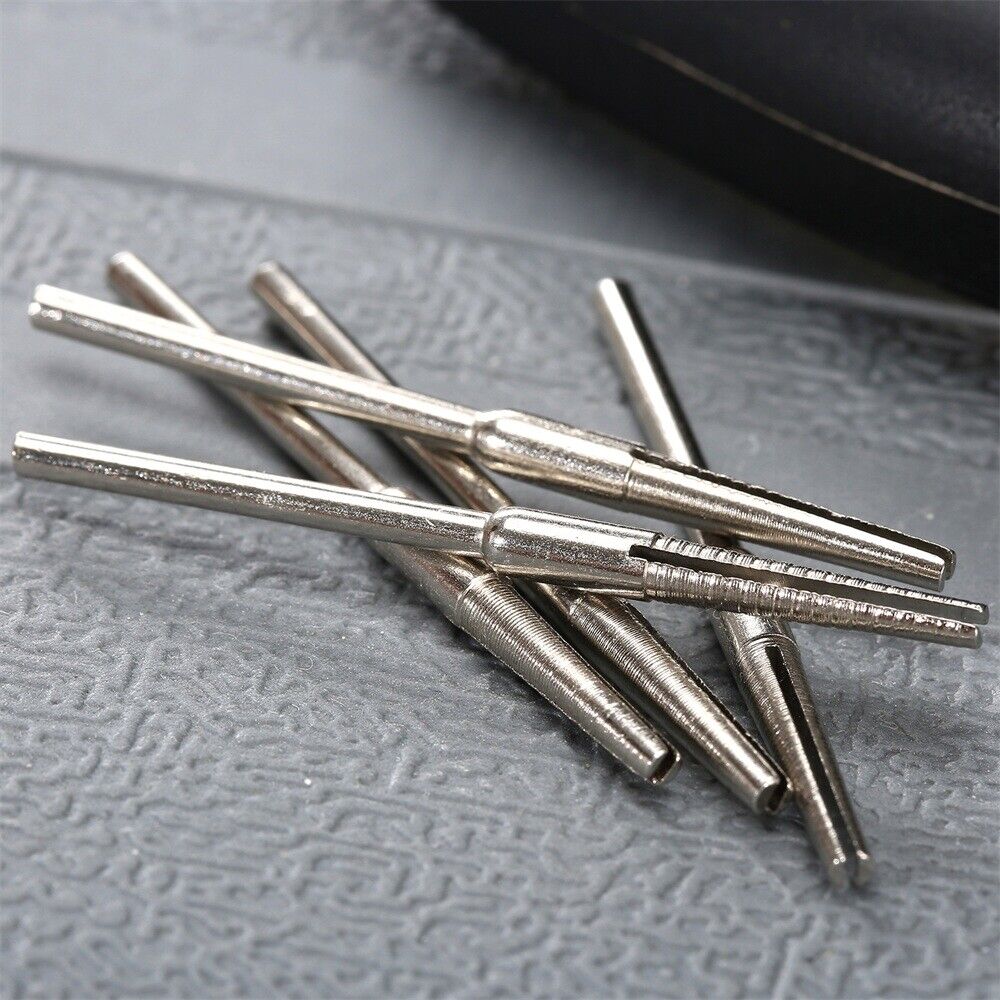 10Pcs Hobby Craft Abrasive Paper Clips Split 2.35mm Mandrel Shank Rotary Tool