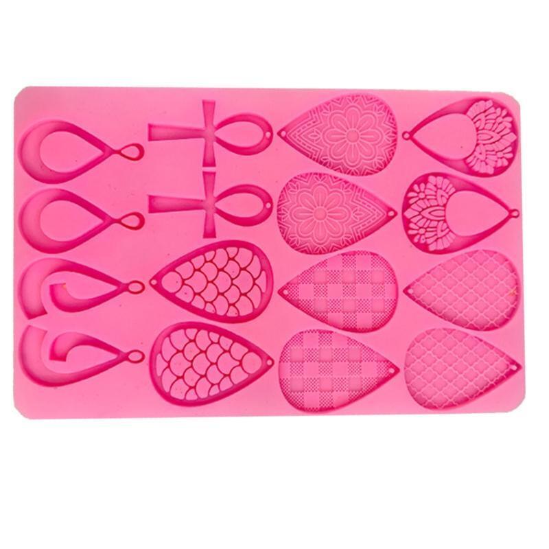 Flower Shape Earring Silicone Mold for Women Girl DIY Jewelry Pendant Supply