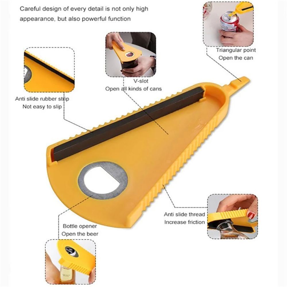 Quick Opening Multi Function Jar Opener Twist Off Lid Bottle Opener Can Opener