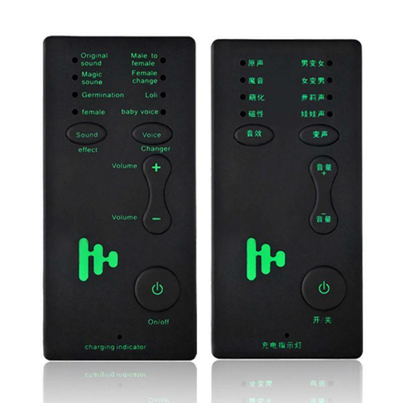Mini Portable Voice Changer Handheld Microphone Voice Changing Device for PS4