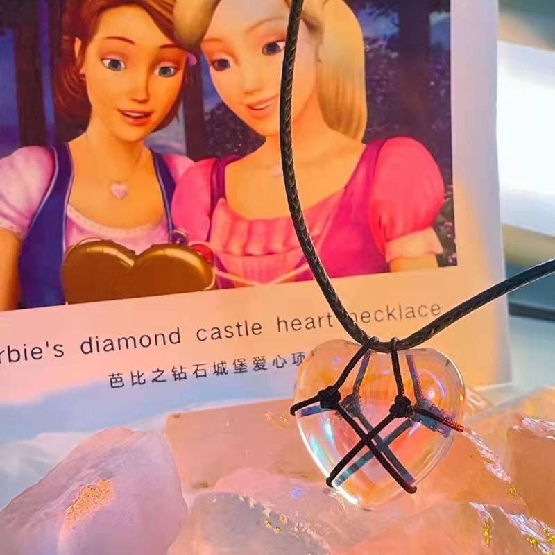 Diamond Castle Heart Necklace Female Trendy Temperament Niche Net Red Jewelry
