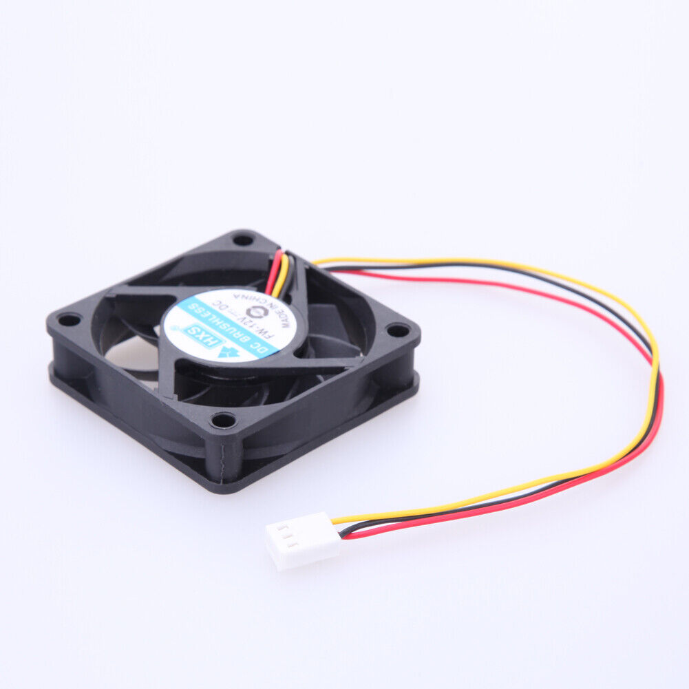 12V DC 6cm PC Cooling Portable Fan Ball Bearing 3 Pin Connector P4