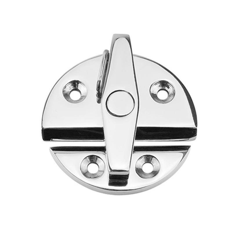 Marine Boat Door Catch Latch Metal Door Latch Round 55mm Twist Lock for Boat
