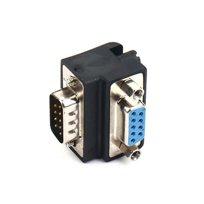 RS232 DB9pin Serial Male Female Converter Adapter RS 232 DP9 Coupler 90 Degree