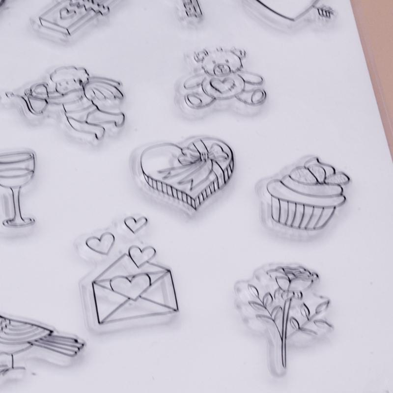 Valentine's Day Silicone Clear Seal Stamp DIY Scrapbooking Embossing Photo Album