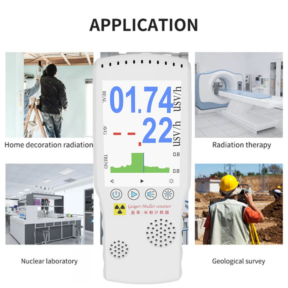 Geiger Counter X-ray Beta Gamma Electromagnetic Nuclear Radiation Alarm