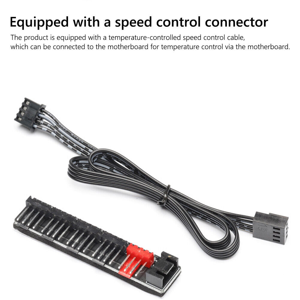 4 Pin PWM Cooler Fan Hub Splitter Extension PC Speed Controller Adapter